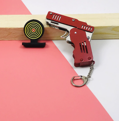 Rubber Band Gun Keychain