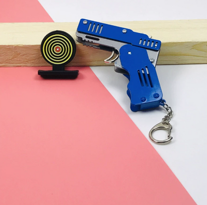 Rubber Band Gun Keychain