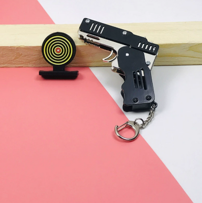 Rubber Band Gun Keychain