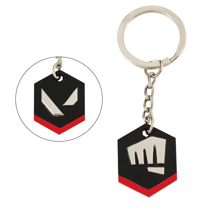 Valorant Gun Buddy Logo Keychain