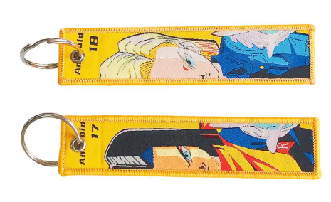 Dragon Ball Embroidery Keychains