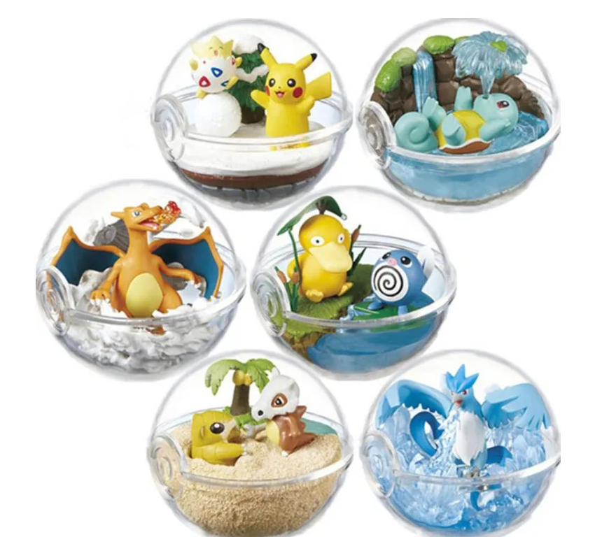 PokeMon Pokeball Terrarium Set ONE