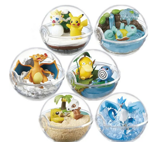 PokeMon Pokeball Terrarium Set ONE