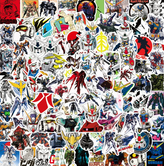 5 Random Gundam Stickers