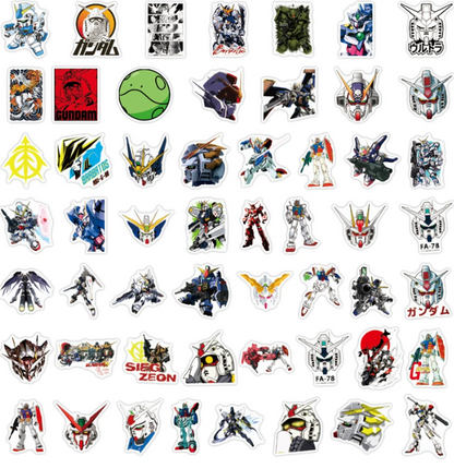 5 Random Gundam Stickers