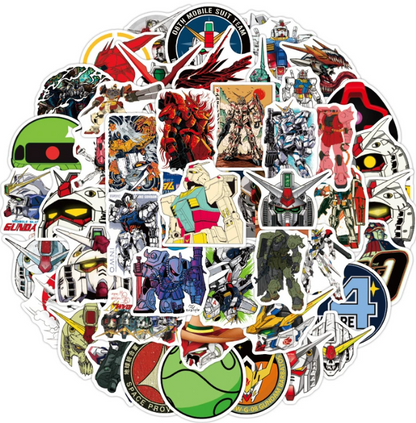 5 Random Gundam Stickers