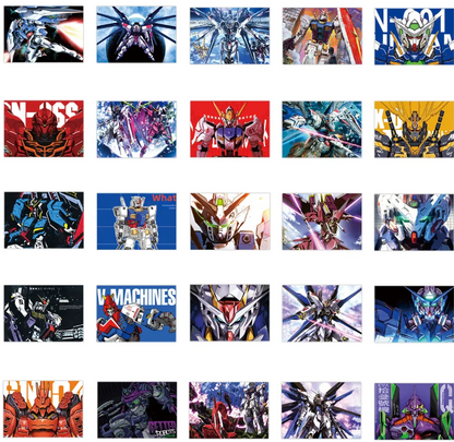 6 Random Evangelion Stickers {High Quality, 4-8 Cm}
