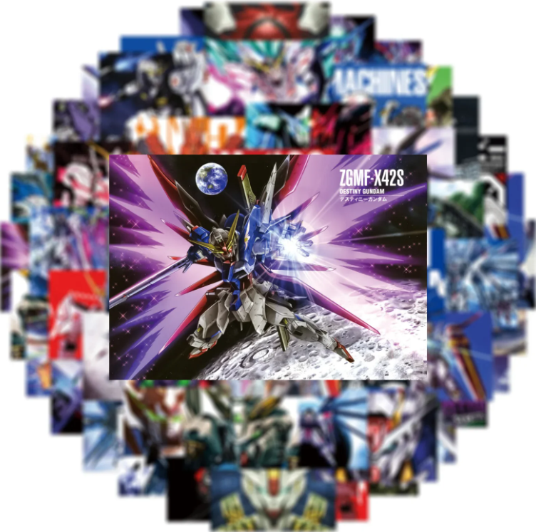 6 Random Evangelion Stickers {High Quality, 4-8 Cm}