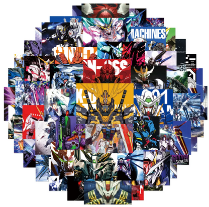 6 Random Evangelion Stickers {High Quality, 4-8 Cm}