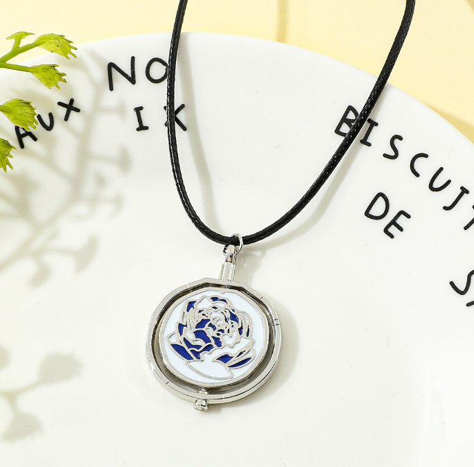 Arcane Blue Rose Necklace/Pendant