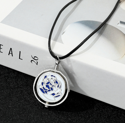 Arcane Blue Rose Necklace/Pendant