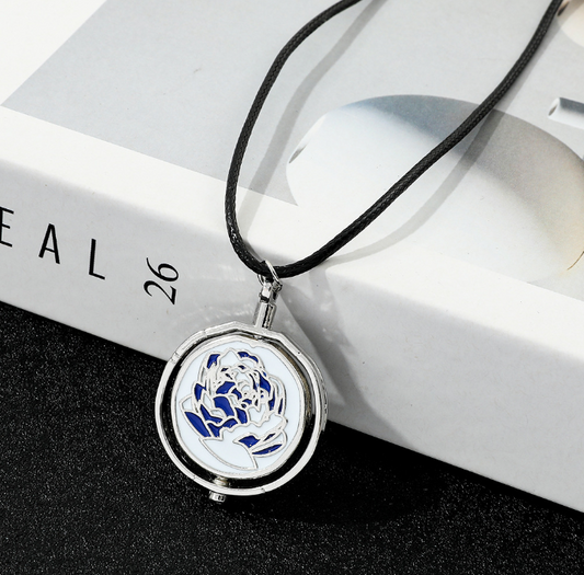 Arcane Blue Rose Necklace/Pendant