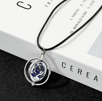 Arcane Blue Rose Necklace/Pendant