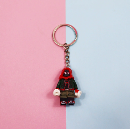 Spiderman Couple Lego Keychain