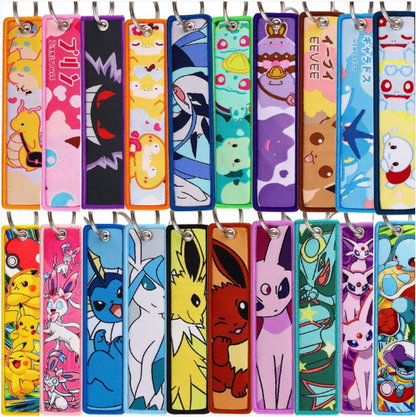 Pokemon Embroidery Keychains