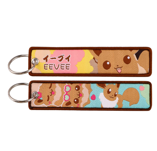 Pokemon Embroidery Keychains