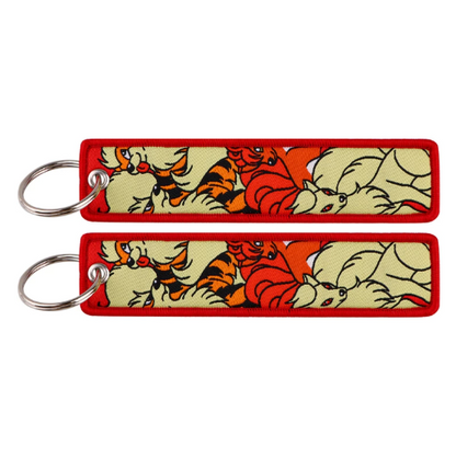 Pokemon Embroidery Keychains
