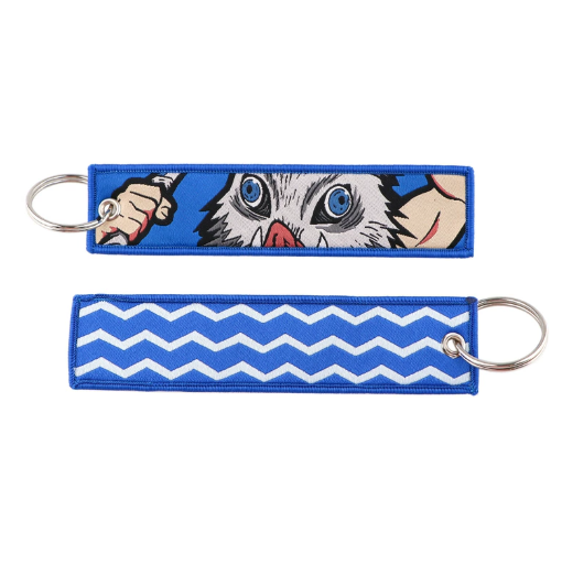 Demon Slayer Embroidery Keychains