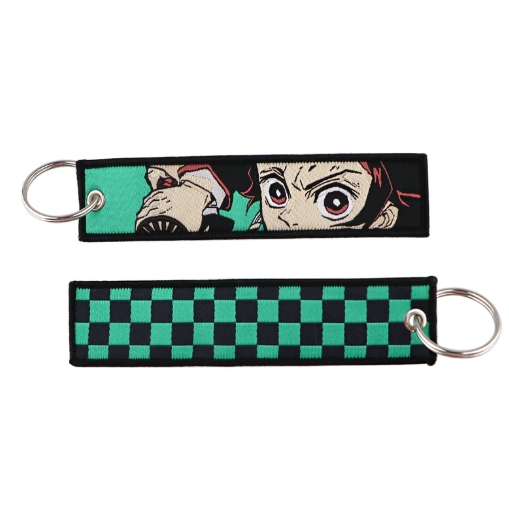 Demon Slayer Embroidery Keychains