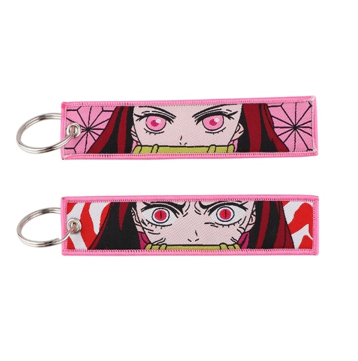 Demon Slayer Embroidery Keychains