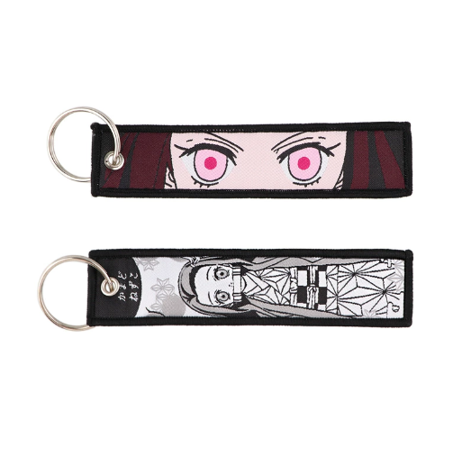Demon Slayer Embroidery Keychains