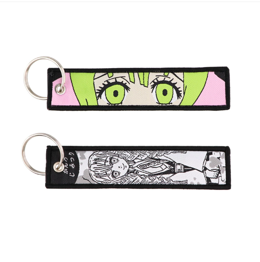 Demon Slayer Embroidery Keychains