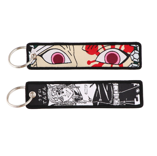 Demon Slayer Embroidery Keychains