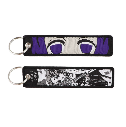 Demon Slayer Embroidery Keychains