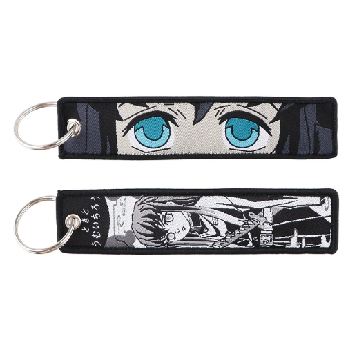 Demon Slayer Embroidery Keychains