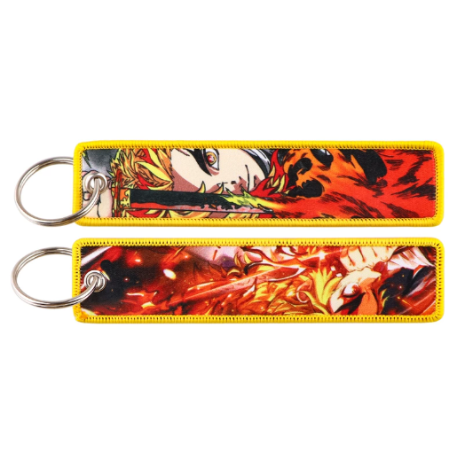 Demon Slayer Embroidery Keychains