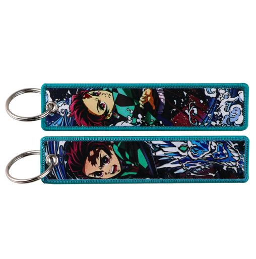 Demon Slayer Embroidery Keychains