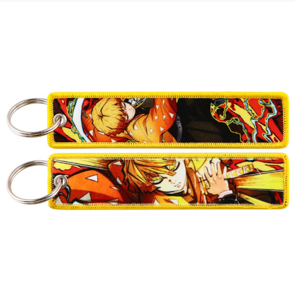 Demon Slayer Embroidery Keychains