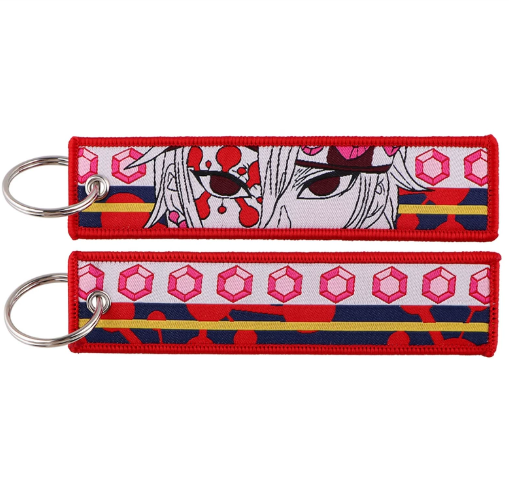 Demon Slayer Embroidery Keychains