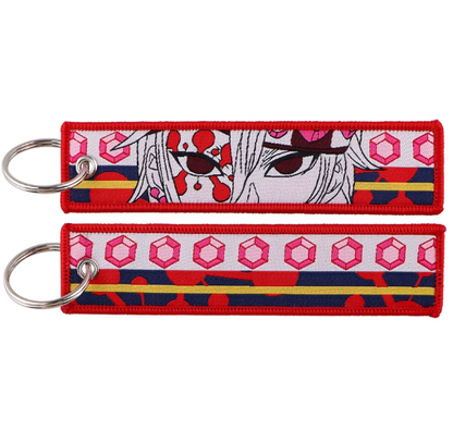 Demon Slayer Embroidery Keychains