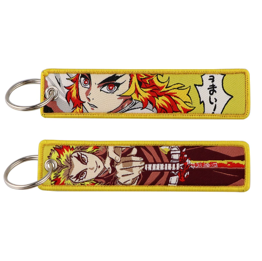 Demon Slayer Embroidery Keychains