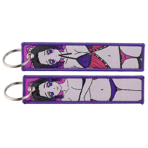 Demon Slayer Embroidery Keychains
