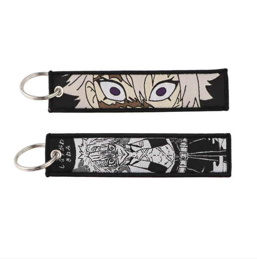 Demon Slayer Embroidery Keychains