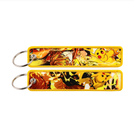 Demon Slayer Embroidery Keychains