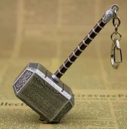 Thors Hammer Metal Keychains