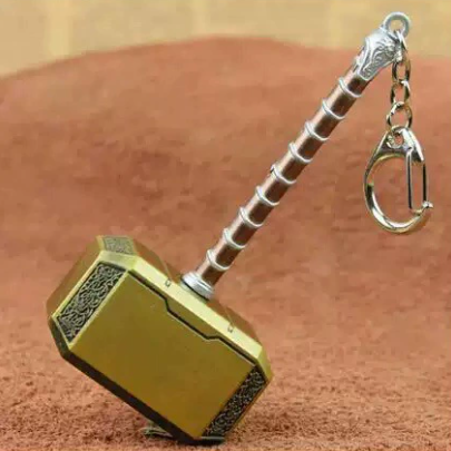 Thors Hammer Metal Keychains