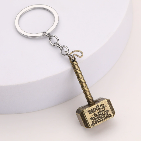 Thors Hammer Metal Keychains