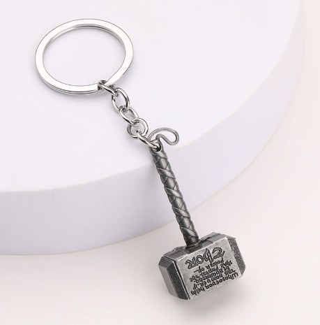 Thors Hammer Metal Keychains