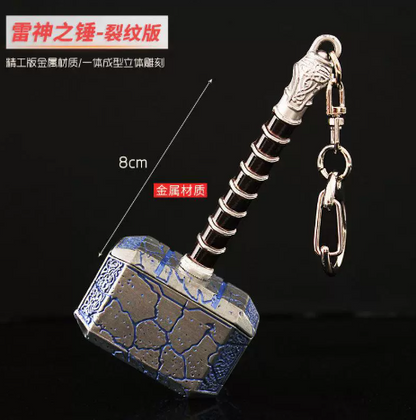 Thors Hammer Metal Keychains