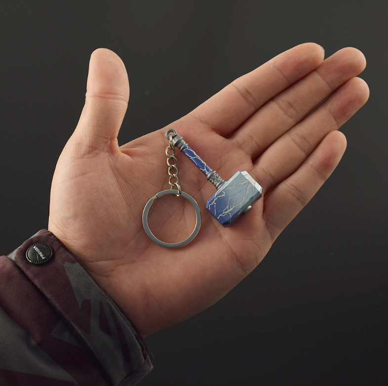 Thors Hammer Metal Keychains