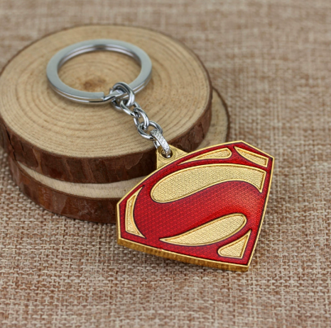 Batman And Superman Logo Metal Keychains