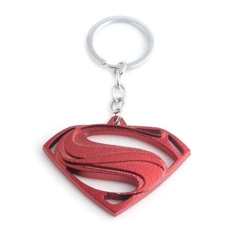 Batman And Superman Logo Metal Keychains
