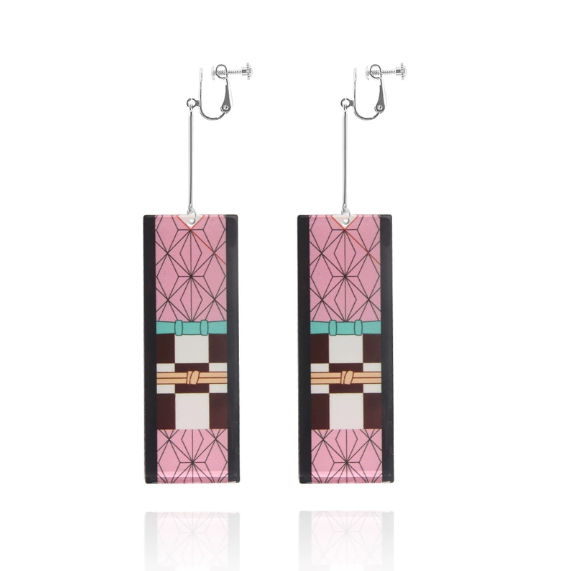 Hanafuda Acrylic Earrings [Demon Slayer]