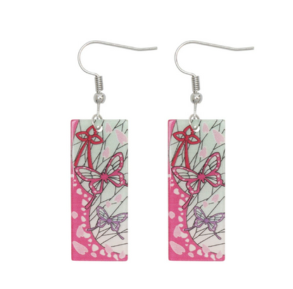 Hanafuda Acrylic Earrings [Demon Slayer]