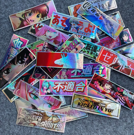 5 Random Glossy JDM Stickers