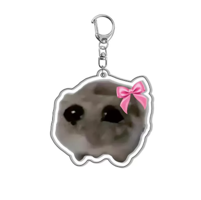 Meme Cat Acrylic Keychain